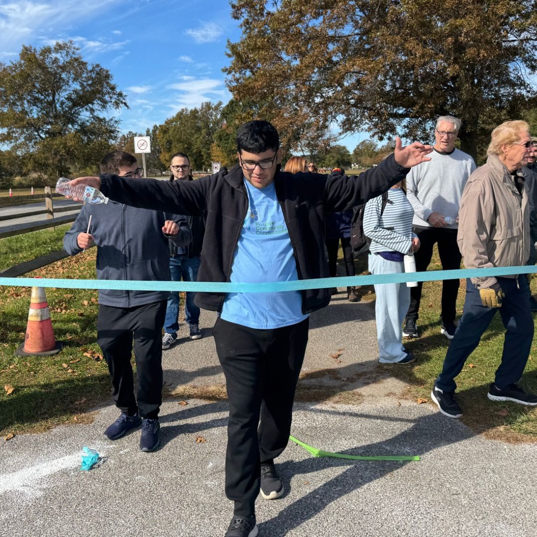 finish line excitement